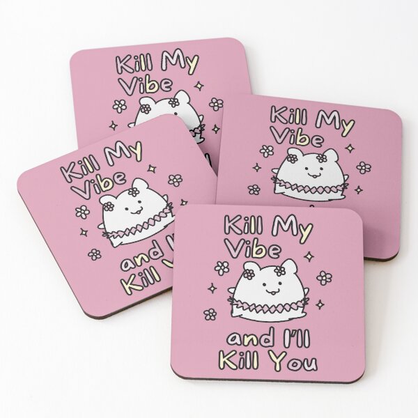 Item preview, Don't Kill My Vibe (Pink Background Version) designed and sold by BLAAAAASK.
