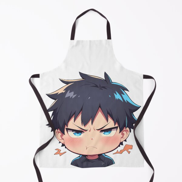 Item preview, Renzo Shima Blue Exorcist Chibi Anime Boy Grumpy designed and sold by 108Recordings.
