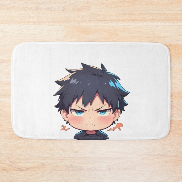 Item preview, Renzo Shima Blue Exorcist Chibi Anime Boy Grumpy designed and sold by 108Recordings.