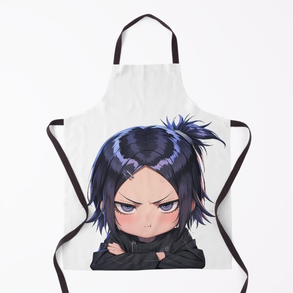 Item preview, Mukuro Ikusaba Danganronpa Chibi Angry Stoic Dark Hair designed and sold by 108Recordings.