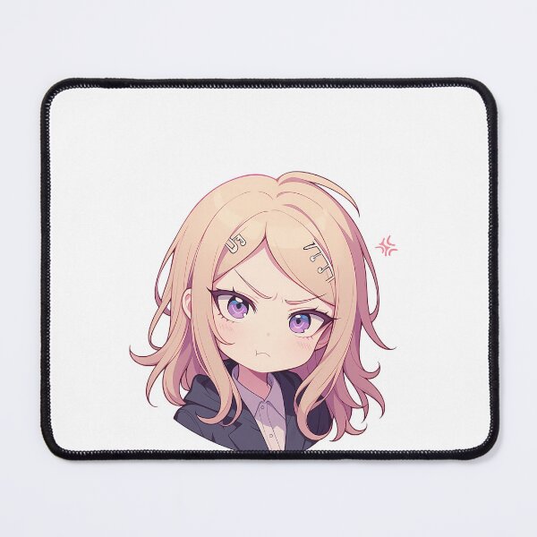 Item preview, Kaede Akamatsu Danganronpa V3 Chibi Angry Blonde Hair designed and sold by 108Recordings.
