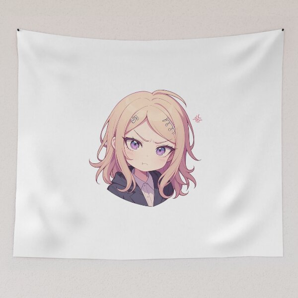 Item preview, Kaede Akamatsu Danganronpa V3 Chibi Angry Blonde Hair designed and sold by 108Recordings.