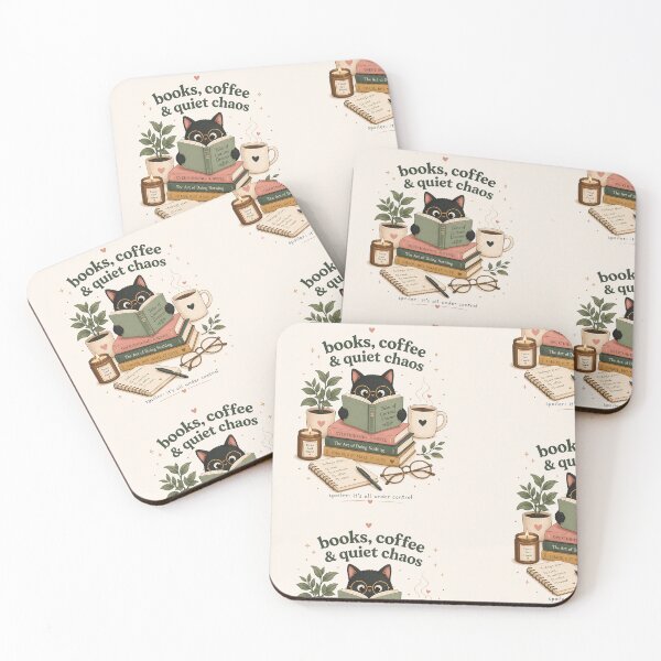 Item preview, Books, Coffee & Quiet Chaos – Cozy Cat Aesthetic designed and sold by NBT-NOVA.