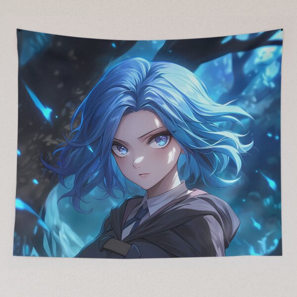 Item preview, Ursula Callistis Little Witch Academia Night Forest Blue Glow Witch designed and sold by 108Recordings.
