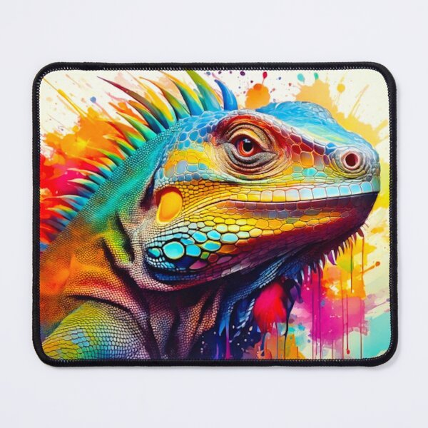 Item preview, Iguana - Colorful Pet Lizard Artwork - Reptile art - Animals - Vibrant Creative Watercolor designed and sold by CattlettArt.