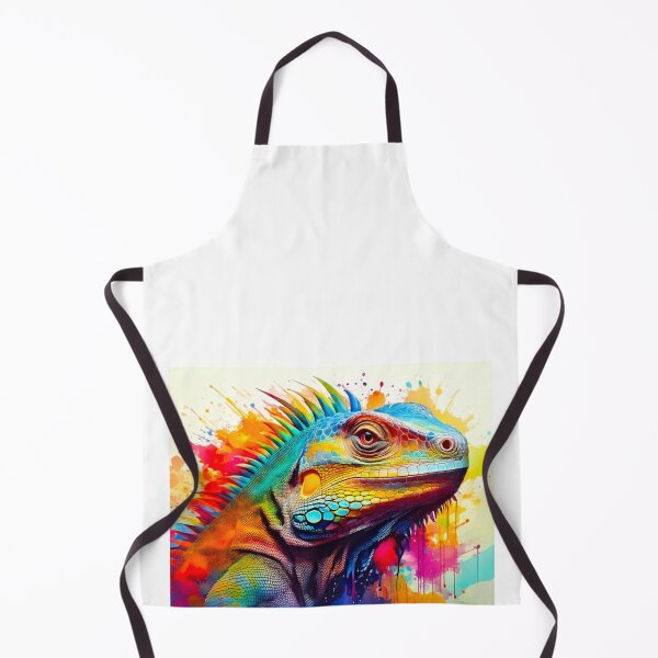 Item preview, Iguana - Colorful Pet Lizard Artwork - Reptile art - Animals - Vibrant Creative Watercolor designed and sold by CattlettArt.