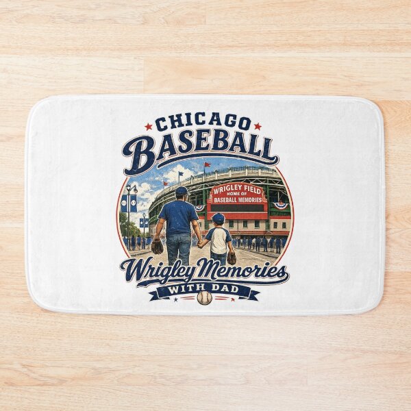 Item preview, Chicago Baseball Shirt Wrigley Memories With Dad | Vintage Baseball Dad Tee | Retro Family Game Day Shirt designed and sold by TKOprintdesigns.