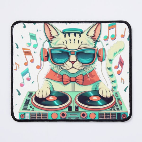 Item preview, Vaporwave Cat DJ designed and sold by All I Need Designs.