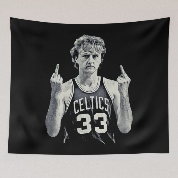Item preview, Larry Bird MIDDLE FINGER Retro 90s  designed and sold by zalafliyawop.