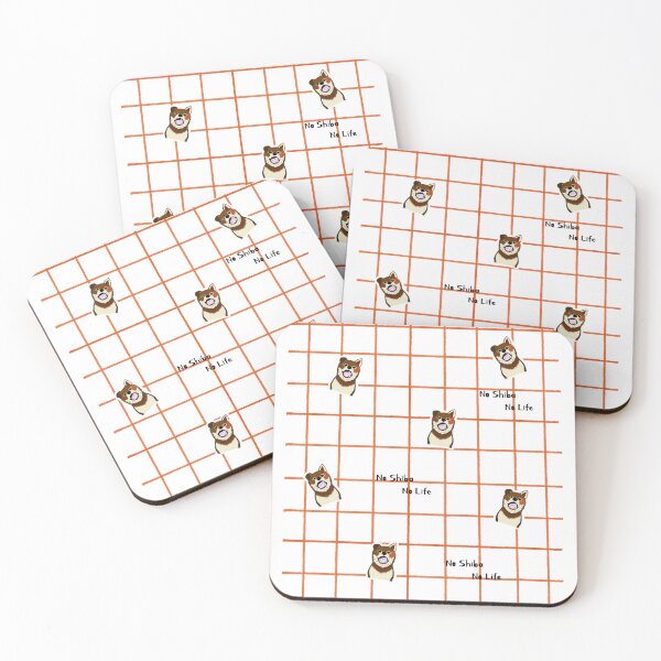 Item preview, Dark orange checkered with Shiba inu (dog) puppy designed and sold by ShibaCruise-On.