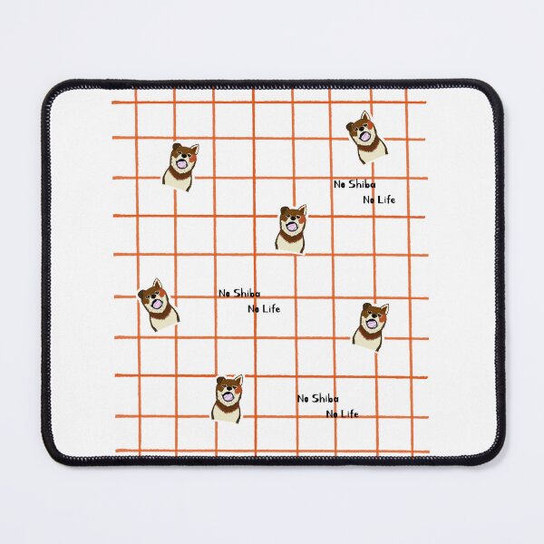 Item preview, Dark orange checkered with Shiba inu (dog) puppy designed and sold by ShibaCruise-On.
