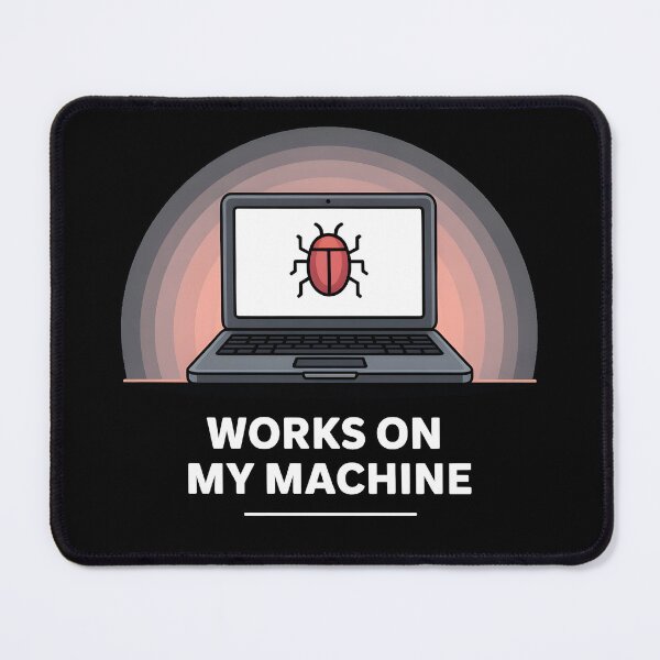 Item preview, Works On My Machine Programmer Humor Minimal Coding Shirt designed and sold by ImaginedSpace7.