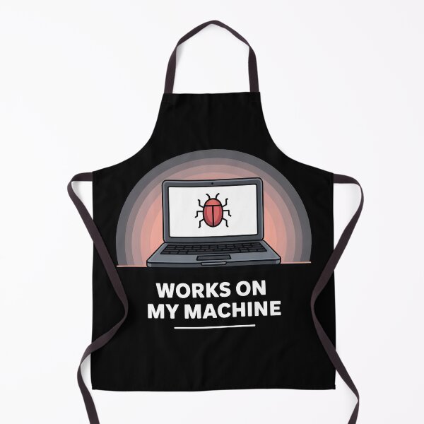 Item preview, Works On My Machine Programmer Humor Minimal Coding Shirt designed and sold by ImaginedSpace7.