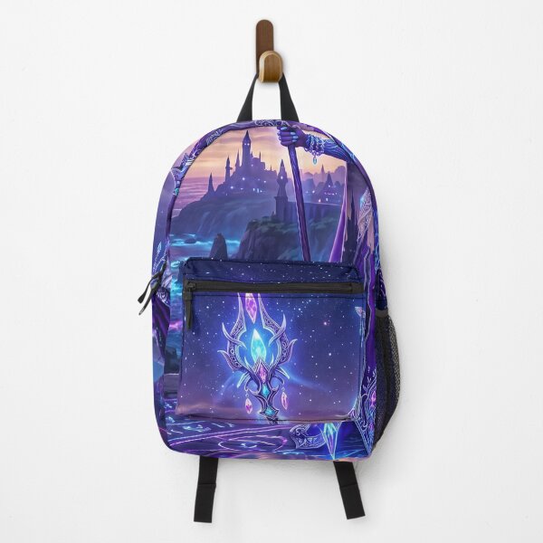 Item preview, Nightborne Sorceress of Suramar - Arcane Purple Fantasy designed and sold by InspirAI.