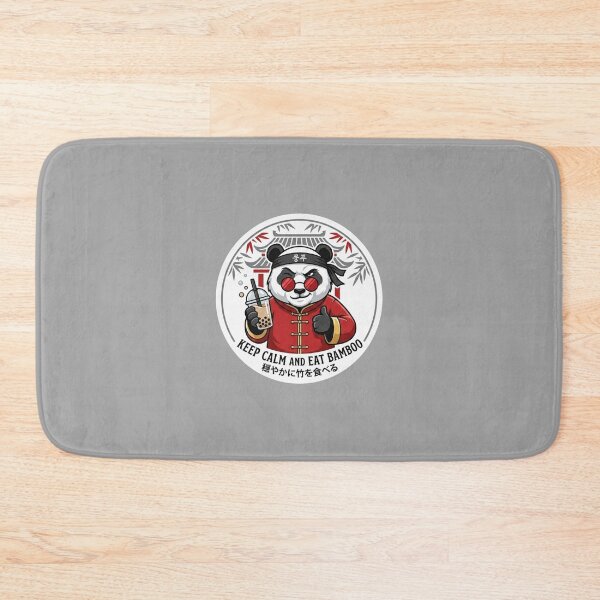 Item preview, Panda Kung Fu Master - Cool Panda with Red Shades & Bubble Tea designed and sold by K-Vibe Design Studio.