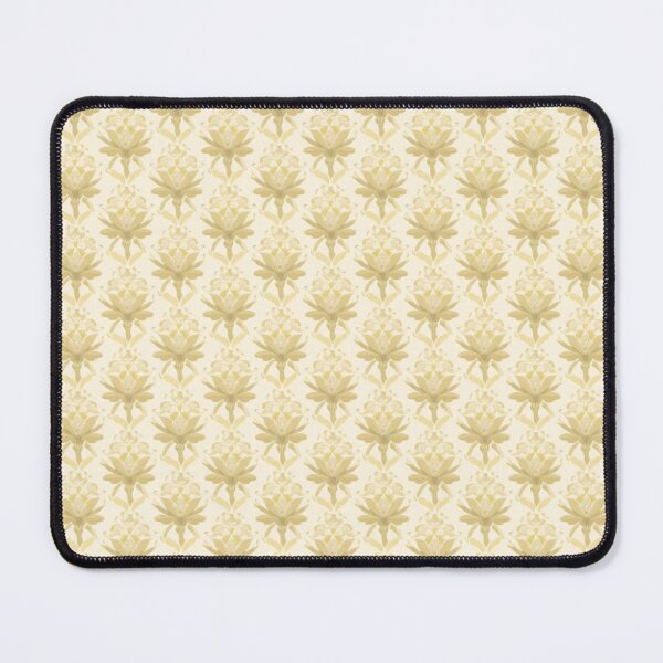 Item preview, Cream Khaki Lemon Yellow Abstract Floral Texture Pattern designed and sold by burbankdesigns.