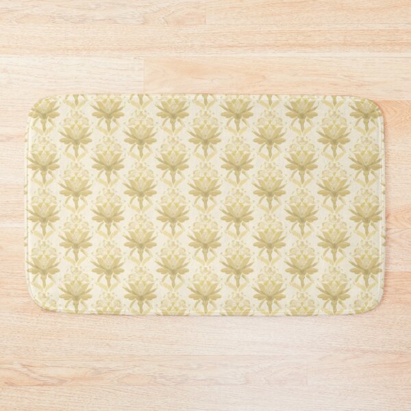 Item preview, Cream Khaki Lemon Yellow Abstract Floral Texture Pattern designed and sold by burbankdesigns.