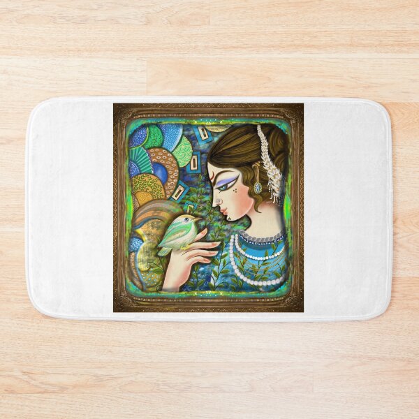 Item preview, Lady with birdie designed and sold by anjaliswami.
