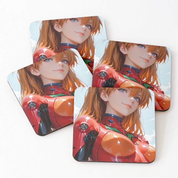Item preview, Asuka Langley Soryu Neon Genesis Evangelion Red Plugsuit Sky Portrait designed and sold by SuperTeamCanada.