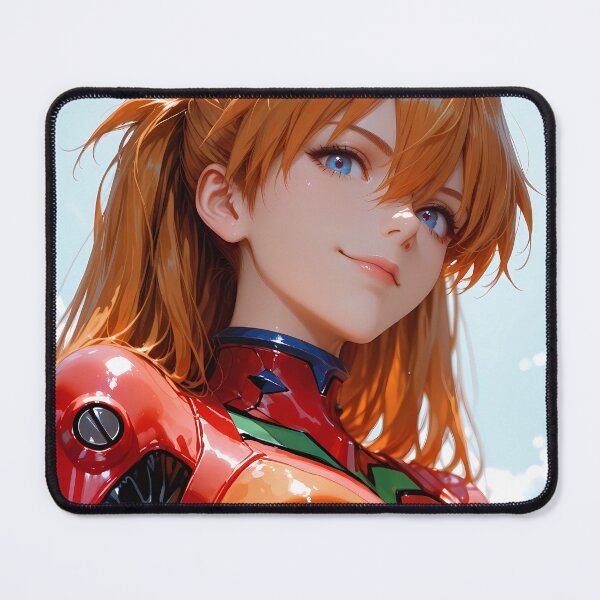 Item preview, Asuka Langley Soryu Neon Genesis Evangelion Red Plugsuit Sky Portrait designed and sold by SuperTeamCanada.