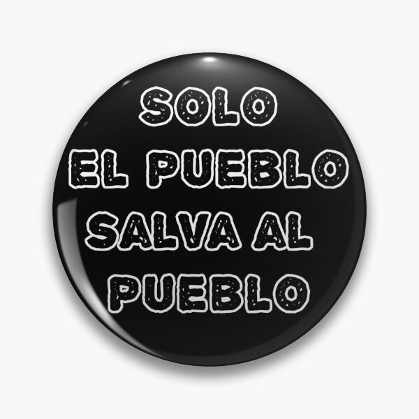 Item preview, Solo el pueblo salva al pueblo - black on black designed and sold by Tziva.