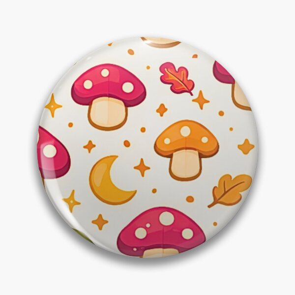 Item preview, Cute Mushroom Seamless Pattern - Kawaii Forest Aesthetic | Pastel Autumn Toadstool Repeat Design designed and sold by simpleyetcanva.
