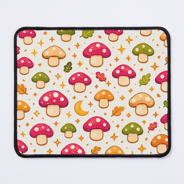 Item preview, Cute Mushroom Seamless Pattern - Kawaii Forest Aesthetic | Pastel Autumn Toadstool Repeat Design designed and sold by simpleyetcanva.