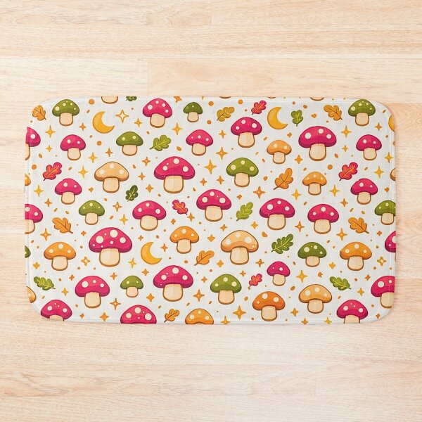 Item preview, Cute Mushroom Seamless Pattern - Kawaii Forest Aesthetic | Pastel Autumn Toadstool Repeat Design designed and sold by simpleyetcanva.