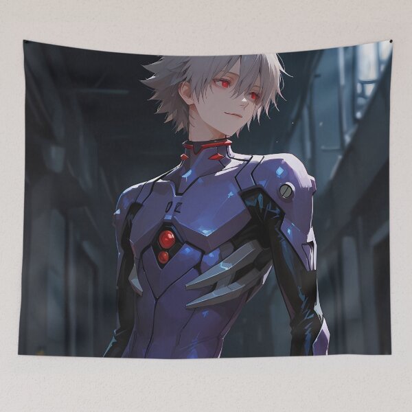 Item preview, Kaworu Nagisa Neon Genesis Evangelion Silent Alley Stare designed and sold by SuperTeamCanada.