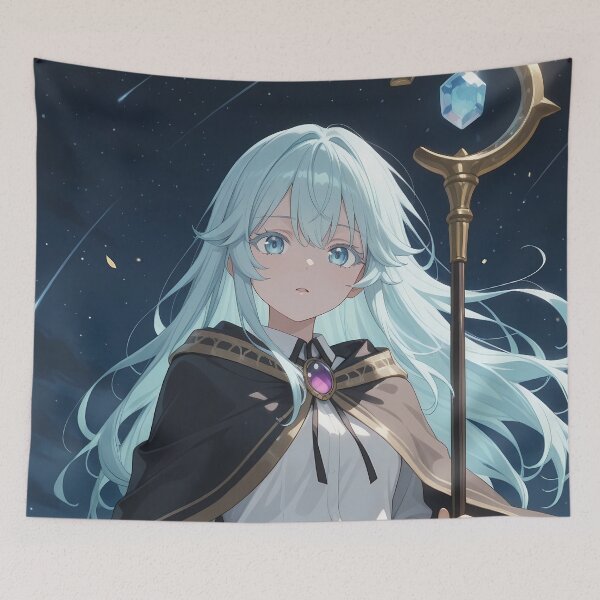 Item preview, Elfaria Albis Serfort Wistoria Wand and Sword Starlit Magic Stance designed and sold by SuperTeamCanada.