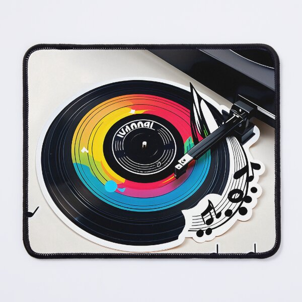 Item preview, Vibrant Retro Vinyl: Colorful Turntable & Musical Soul designed and sold by Prism Palette Studio.