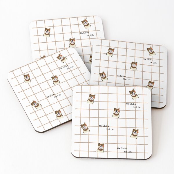 Item preview, Soft brown checkered with Shiba inu (dog) puppy designed and sold by ShibaCruise-On.