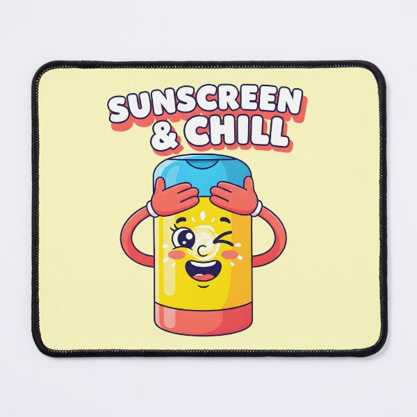 Item preview, Sunscreen and Chill – Funny Summer Skincare Design designed and sold by Sea Gem.