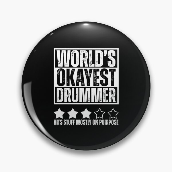 Item preview, Worlds Okayest Drummer Hits Stuff Mostly On Purpose Men designed and sold by Dondonmart.