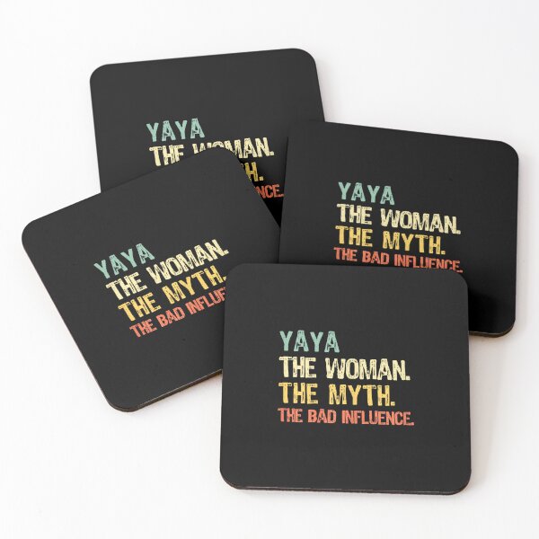 Item preview, Yaya The Woman The Myth The Bad Influence Funny Retro designed and sold by AlanYYoder.