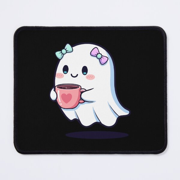Item preview, Pastel Ghost Coffee Pink Latte - Kawaii Cozy Art designed and sold by Hauntingly Cute.