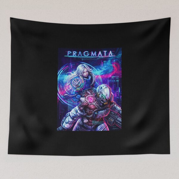 Item preview, Pragmata Cyberpunk Sci Fi Game designed and sold by JustuKitties.