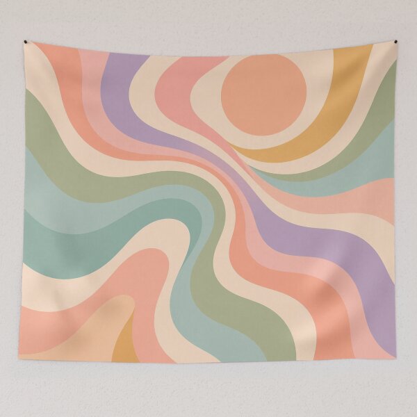 Item preview, Retro Summer Waves 70s Style designed and sold by EsenciaZen.
