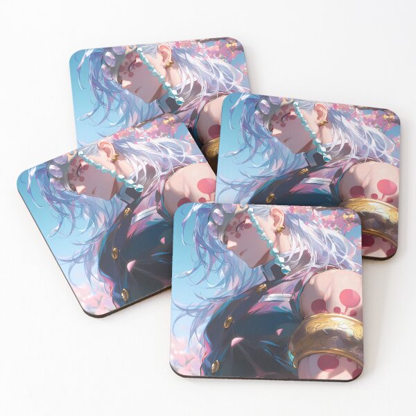 Item preview, Tengen Uzui Demon Slayer Cherry Blossoms Jeweled Headband Sky Blue designed and sold by SuperTeamCanada.