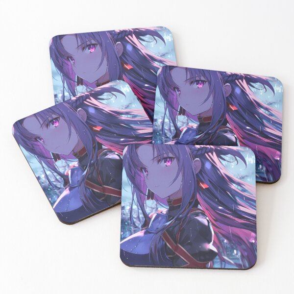 Item preview, Yuuki Sword Art Online Purple Hair Rain Night Neon Glow designed and sold by SuperTeamCanada.