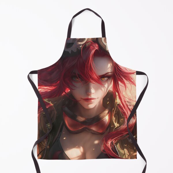 Item preview, Yoko Littner Gurren Lagann Red Hair Goggles Dramatic Sunlit Portrait designed and sold by SuperTeamCanada.