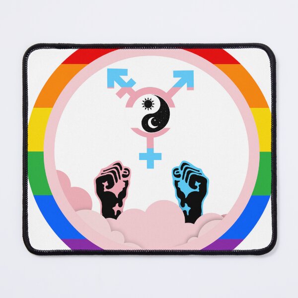 Item preview, Celestial Harmony Trans Pride Emblem designed and sold by dickensign.