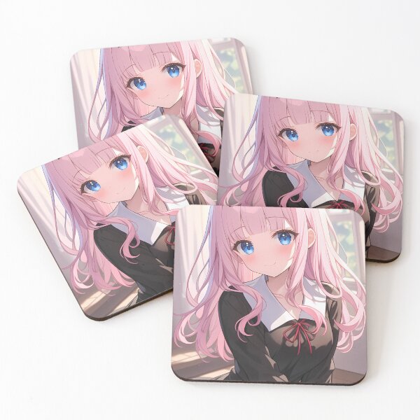 Item preview, Chika Fujiwara Kaguya Sama Love Is War Pink Hair Sunlit Classroom Smile designed and sold by SuperTeamCanada.