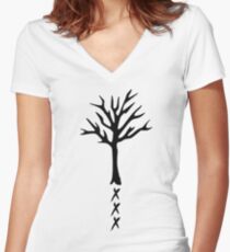 XXX Women's Fitted V-Neck T-Shirt