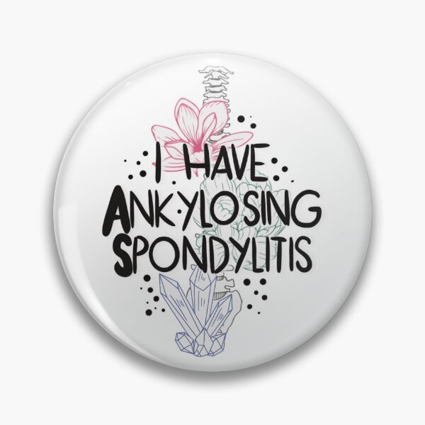 Item preview, I Have Ankylosing Spondylitis — Spine Floral Crystal Disability Sticker designed and sold by Ring_of_Faya.
