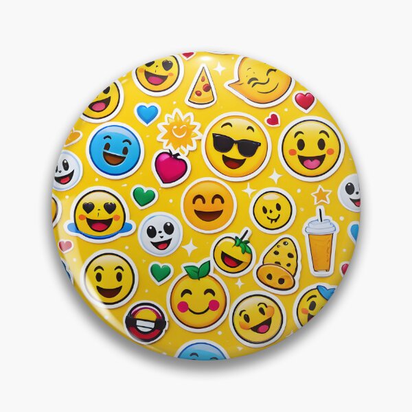 Item preview, Emoji Gang Pattern Collage designed and sold by Prism Palette Studio.
