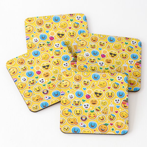 Item preview, Emoji Gang Pattern Collage designed and sold by Prism Palette Studio.