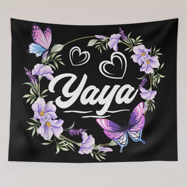 Artikelvorschau, Yaya Lila Blumen-Schmetterlingsherz-Kranz zum Muttertag entworfen und verkauft von AlanYYoder.