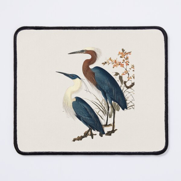 Item preview, Heron Duo - Japanese Woodblock Style Bird Art Print designed and sold by BestVarieties.
