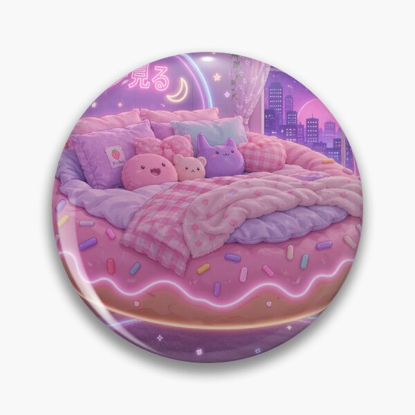 Item preview, Kawaii Neon Donut Magic Bedroom designed and sold by EsenciaZen.
